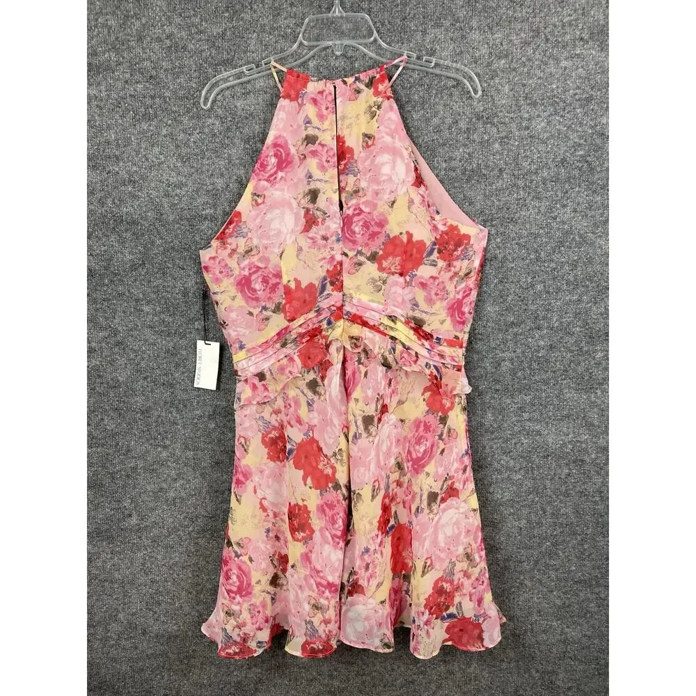 NWT Floret‎ Studios Floral Ruffle Waist dress, size, XL. Spring Summer Gorgeous